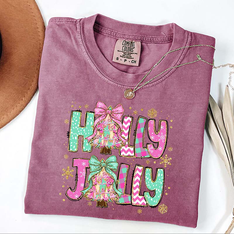 Holly Jolly Christmas Xmas Party T-Shirt