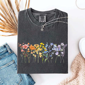 Wildflower LGBT Rainbow Floral T-Shirt