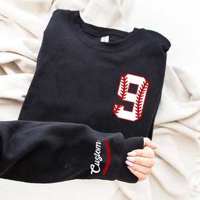 Custom Baseball Name and Number Sweatshirt
