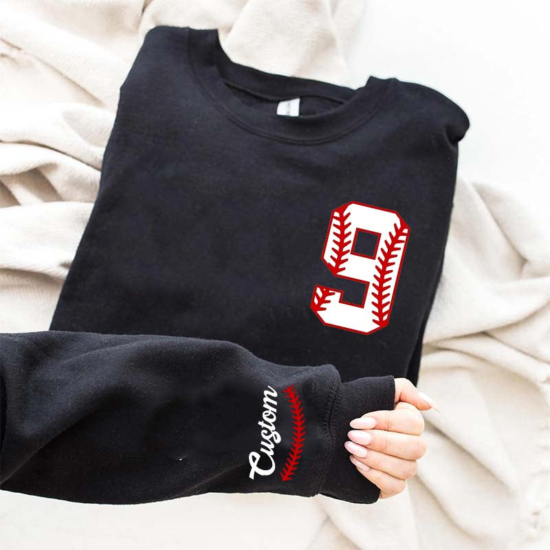 Custom Baseball Name and Number Sweatshirt