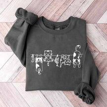 Cute Cats in a Row Sweatshirt
