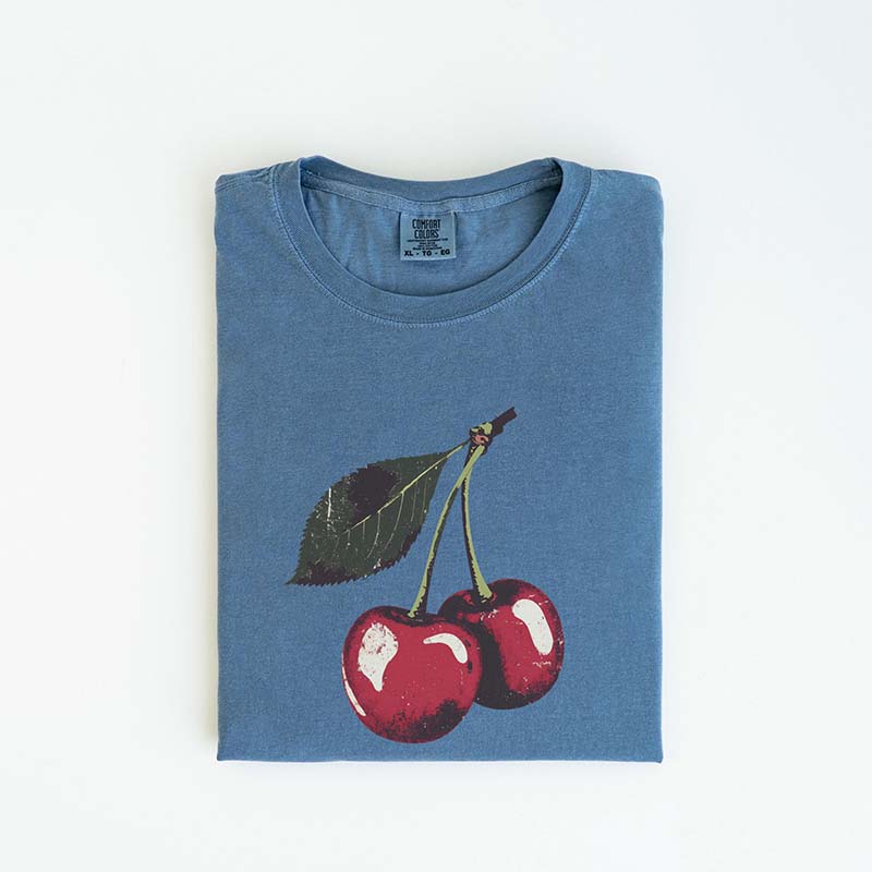 Vintage Cherry Summer Fruit T-Shirt