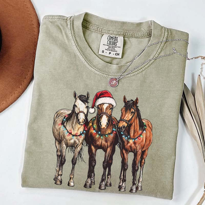 Horse Lover Christmas T-Shirt