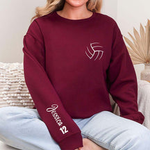 Personalized Volleyball With Name & Number Sweatshirt