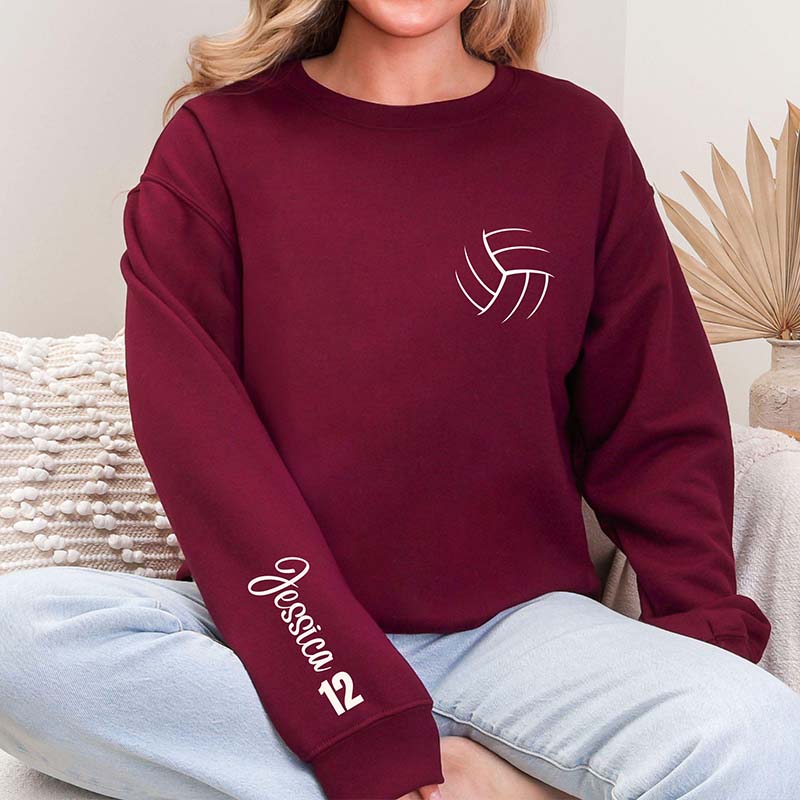 Personalized Volleyball With Name & Number Sweatshirt