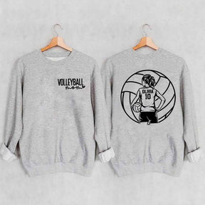 Personalized Volleyball Mom Name & Number Sweatshirt