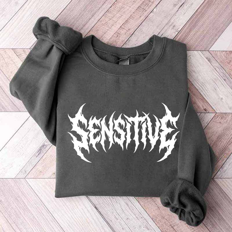 Sensitive Feminist Workout Retro Sweatshirt