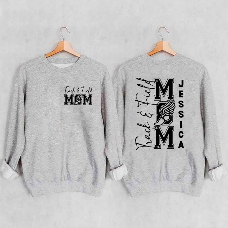Custom Track and Field Mom Sweatshirt