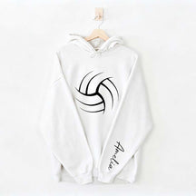 Personalized Volleyball Mom Name Hoodie