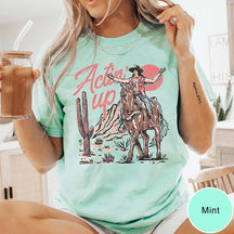 Vintage Western Comfort Colors Actin' Up T-Shirt