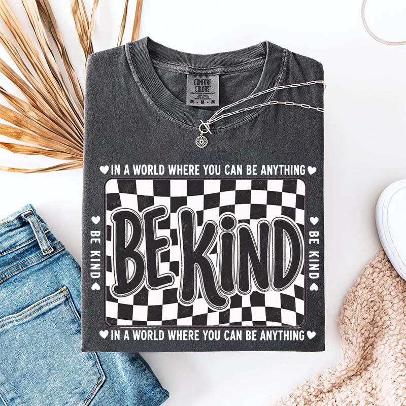 Checkered Be Kind T-Shirt