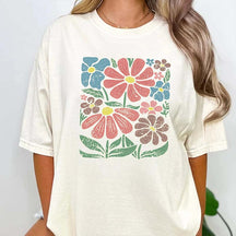 Boho Daisy Flower Wildflower Gardener Trendy T-Shirt