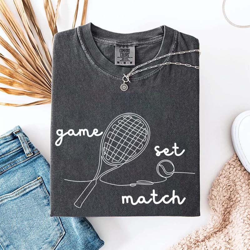 Tennis Game Set Match T-Shirt