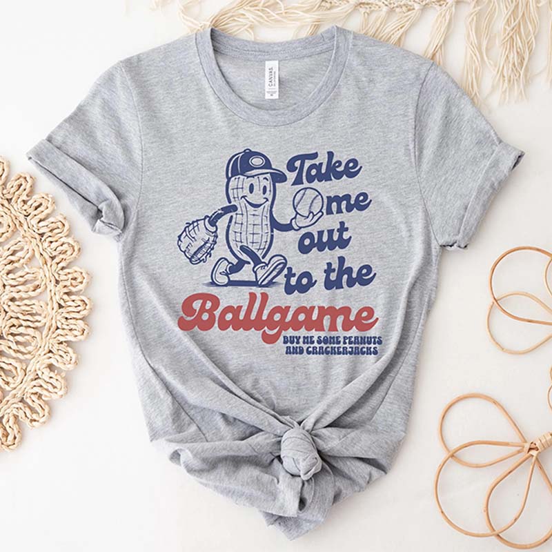 Take Me Out To The Ballgame Retro Summer T-Shirt