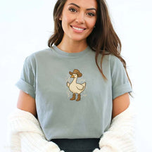 Retro Silly Goose On The Loose Western T-Shirt
