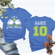 Custom Name and Player Number Pickleball T-Shirt