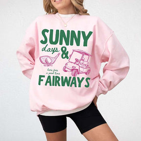 Sunny Days and Fairways Golf Sweatshirt