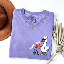 Comfort Colors Funny Goose Cuff Em Nurse T-Shirt