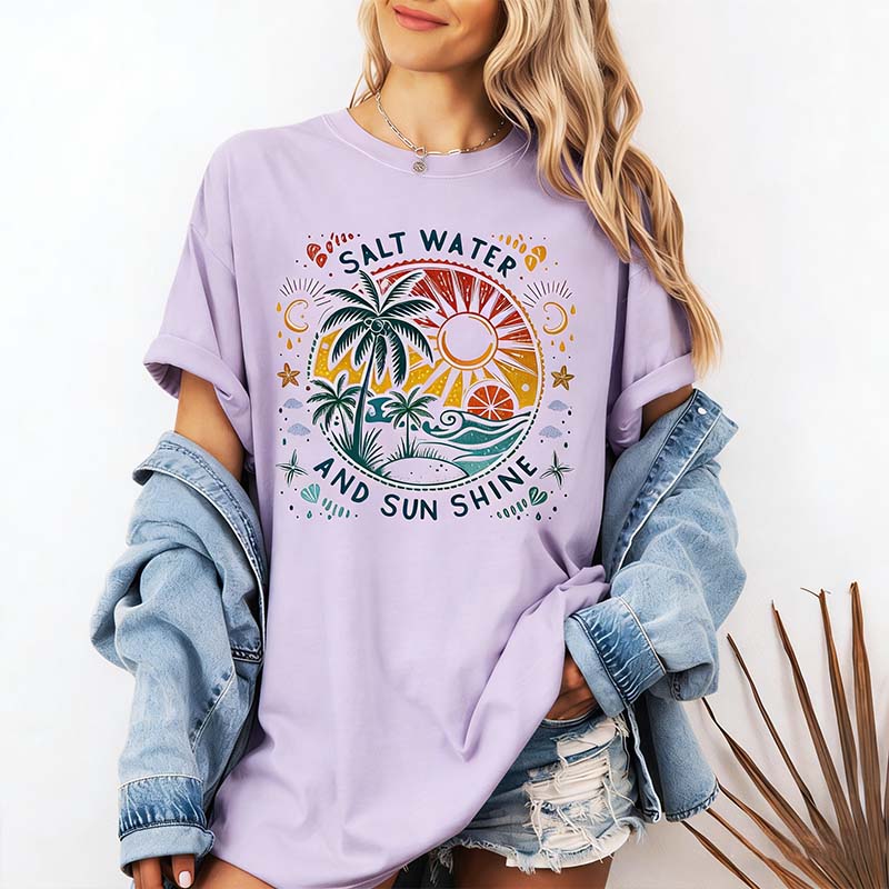 Comfort Colors Salt Water And Sun Shine T-Shirt