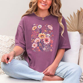 Pressed Flowers Vintage Wildflowers Mom T-Shirt
