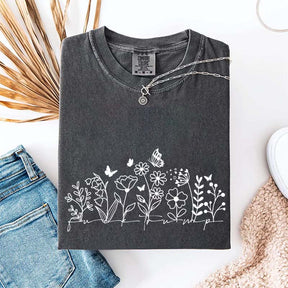 Comfort Color Simple Wild Flowers T-Shirt