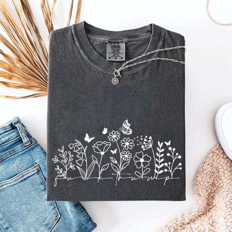 Comfort Color Simple Wild Flowers T-Shirt