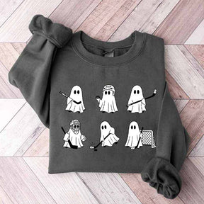 Ghost Hockey Halloween Sweatshirt