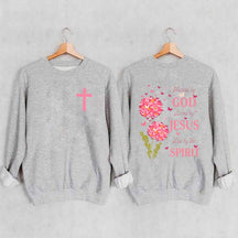 Blessed By God Loved By Jesus Led By The Spirit Sweatshirt