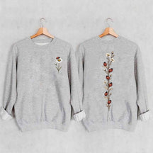 Vintage Ladybug Floral Sweatshirt