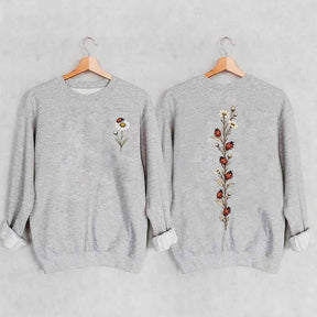 Vintage Ladybug Floral Sweatshirt