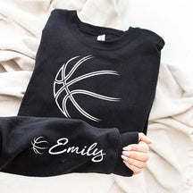Personalized Basketball Silhouette Sweatshirt