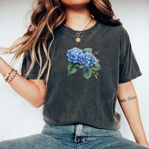 Blue Hydrangea Flower T-Shirt