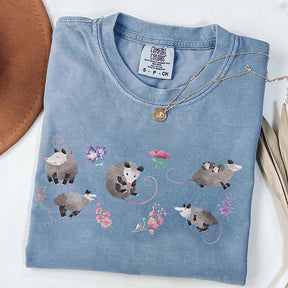 Comfort Colors Floral Possum T-Shirt