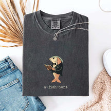 Funny Officiant Gift for Fisherman O-fish-iant T-Shirt