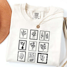 Comfort Colors Vintage Minimal Floral T-Shirt