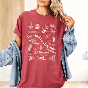 Comfort Colors Be Kind to All Kinds Insect Bug Butterfly T-Shirt