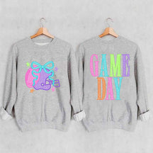 School Spirit Football Printed Sweatshirt