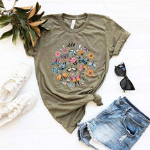Flower Heart Best Friend Butterfly T-Shirt