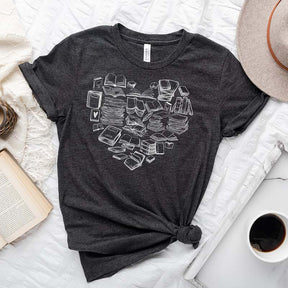 Book Heart T-Shirt