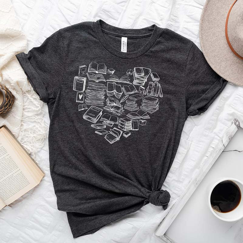 Book Heart T-Shirt