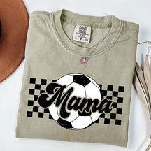 Checkered Mama Soccer Mama T-Shirt