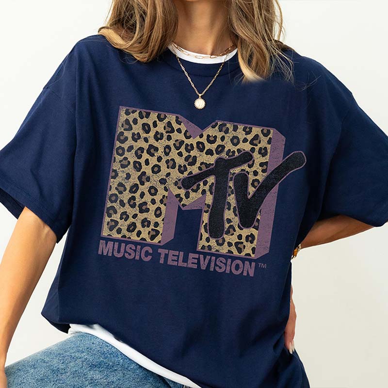 Music Television MTV Classic Leopard T-Shirt