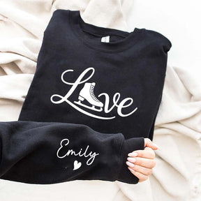 Custom Ice Skating Name Sweatshirt