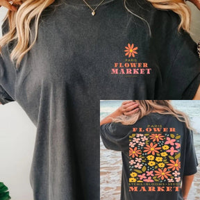 Vintage Pressed Flowers Boho Wildflowers T-Shirt