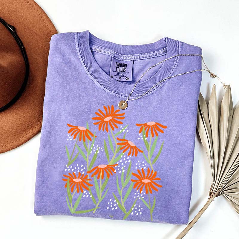 Boho Wildflower Aesthetic T-Shirt