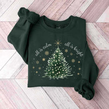 Minimal Chic Holiday Bright Christmas Tree Sweatshirt