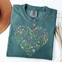 Wildflower Heart Graphic T-Shirt
