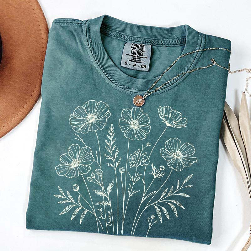 Comfort Color Flowers Lover GIfts T-Shirt