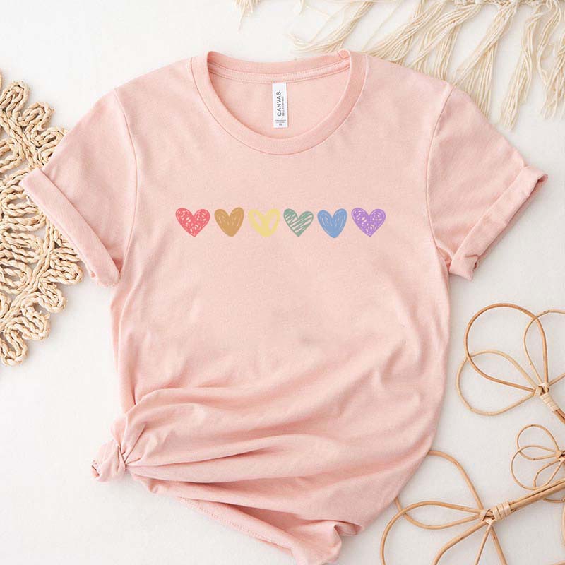 Rainbow Hearts Pride T-Shirt