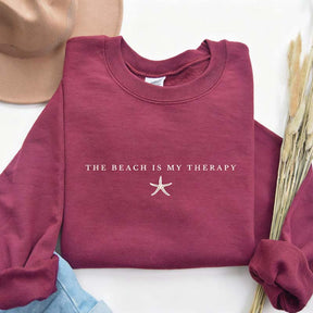 The Beach Is My Therapy Vacation Sweatshirt